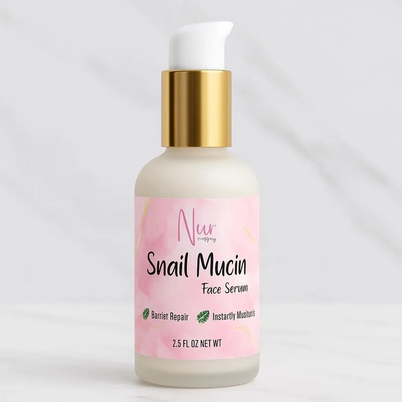 Snail Mucin Face Serum for Glowing Skin | Rice Extract & Beetroot | Moisturizer Dry, Oily, Sensitive Skin
