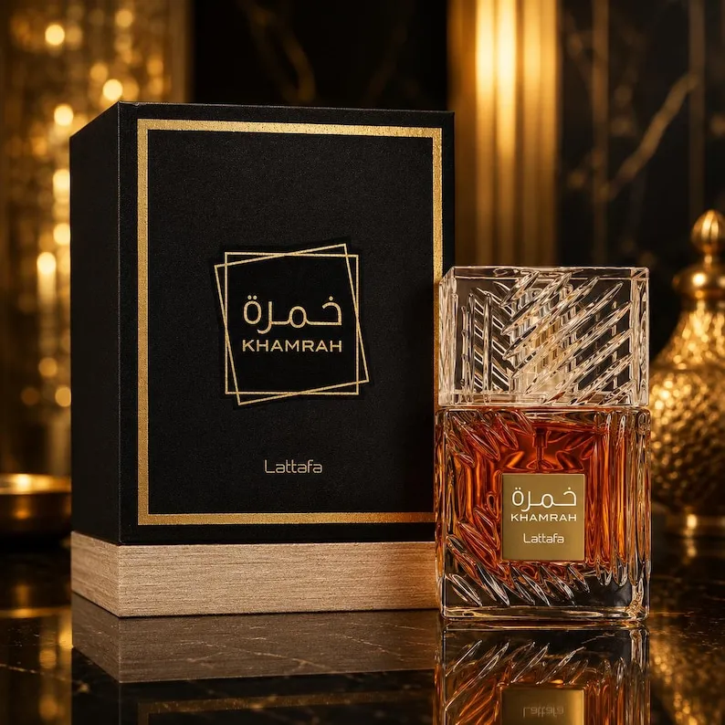 Khamrah Eau de Parfum | Cinnamon Dates Praline Vanilla | Unisex Arabian Perfume