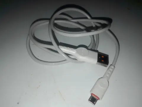 White Micro-USB to USB-A Charging Cable