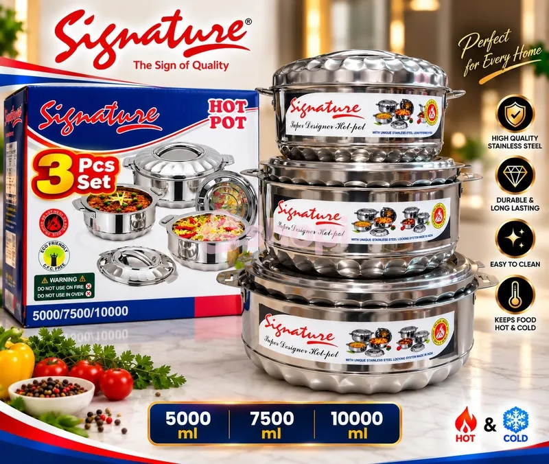 Signature Super Designer Hot Pot 3-Piece Set
