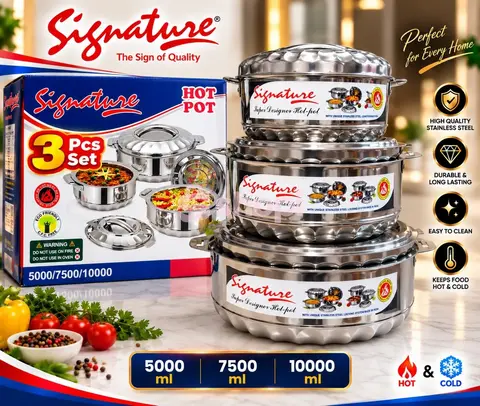 Signature Super Designer Hot Pot 3-Piece Set