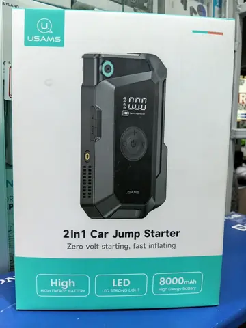 The Usams ZB287 2-in-1 Car Jump Starter and Tire Inflator.