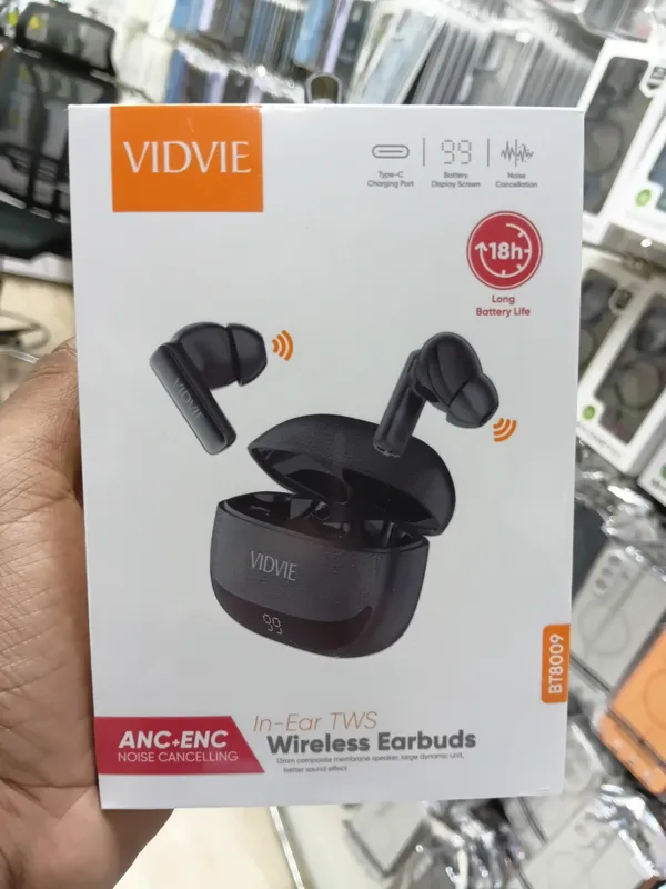 Vidvie BT8009 ANC+ENC Wireless Earbuds - Black