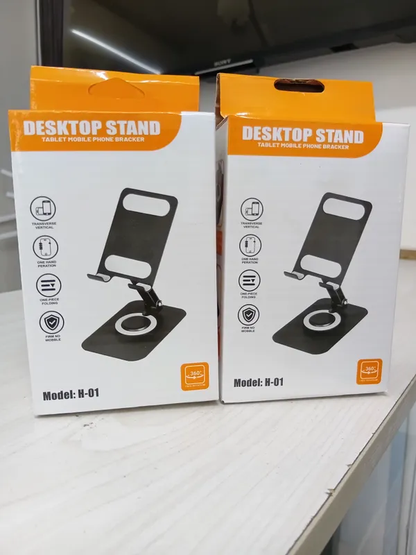 Model H-01 360° rotating foldable desktop Phone stand