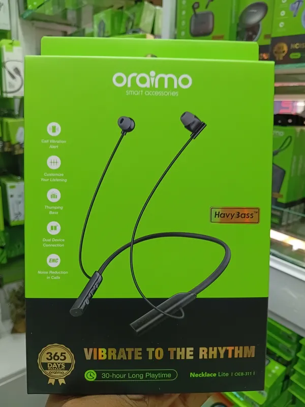 The Oraimo Necklace Lite (OEB-311) wireless neckband earphones