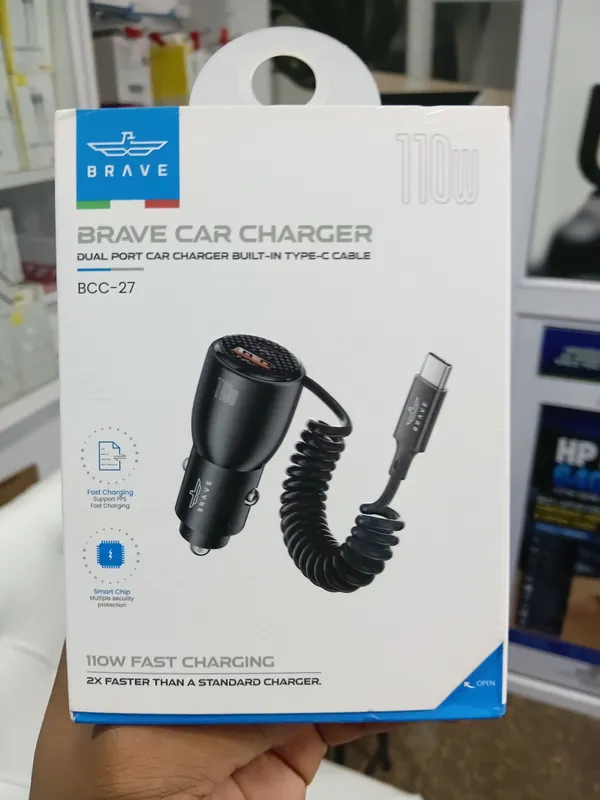 The Brave 110W Dual Port Car Charger (Model BCC-27)