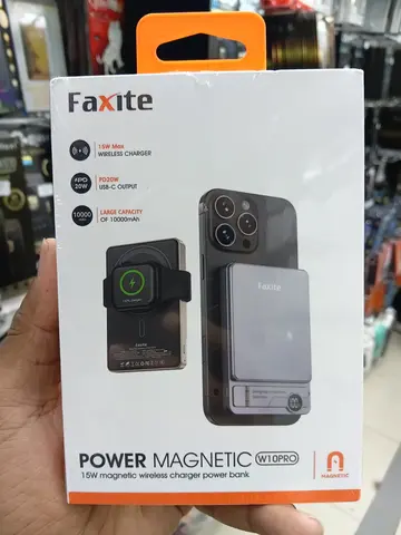 Faxite W10 Pro Power Magnetic 10,000mAh wireless power bank