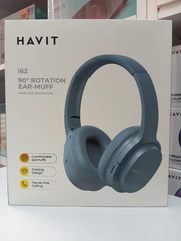 The HAVIT I62 Wireless Headphones in deep blue