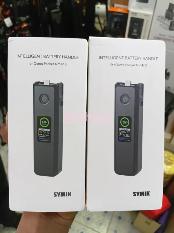 SYMIK Intelligent Battery Handle for DJI Osmo Pocket 3/4/4P cameras