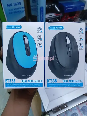 The Microkingdom BT338 Dual Mode Mouse 2.4 GHz wireless and Bluetooth connectivity