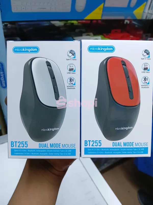 Microkingdom BT255 Dual Mode Mouse Both 2.4 GHz Wireless & Bluetooth