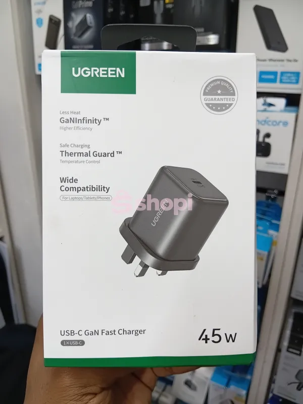 The UGREEN 45W USB-C GaN Fast Charger (Model X524)