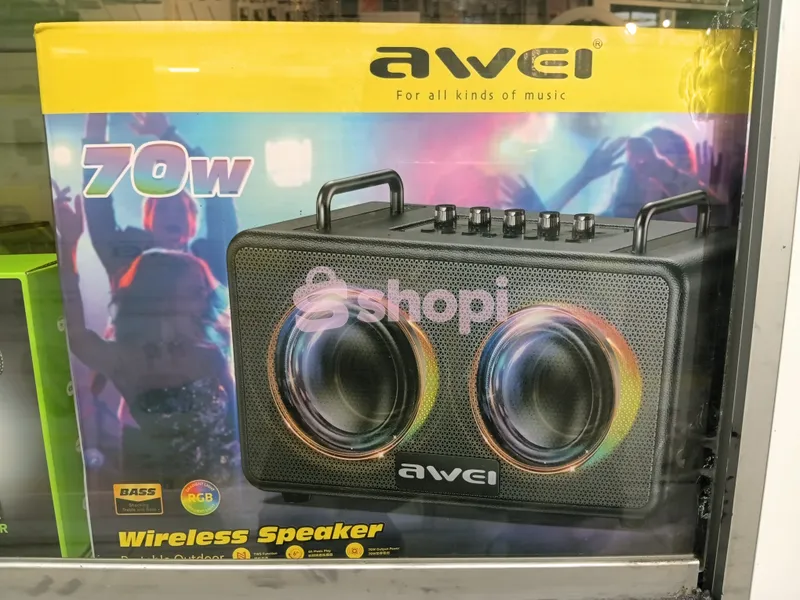 Awei KA18 70W portable outdoor Bluetooth speaker wIth heavy bass.