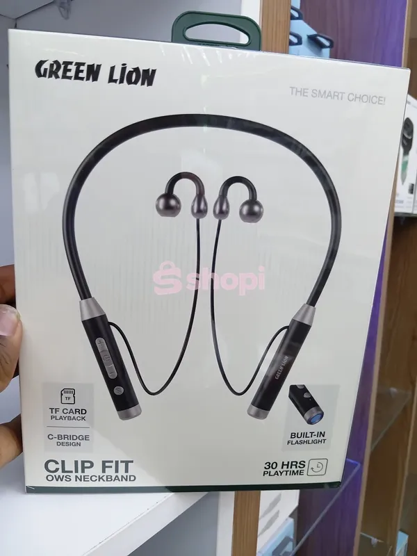 Green Lion Clip Fit OWS Neckband open-ear wireless audio device