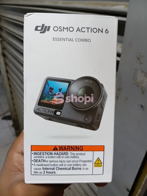 The DJI Osmo Action 6 Essential Combo action camera.