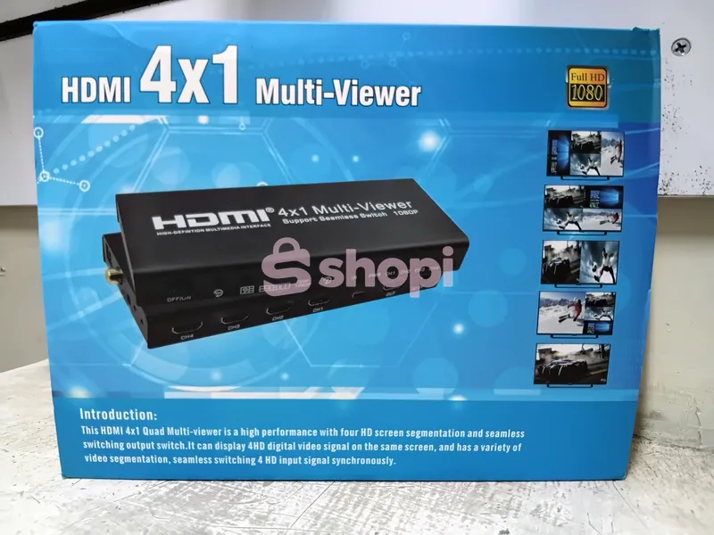 HDMI 4x1 Quad Multi-Viewer Switch ( 4 HDMI inputs and 1 HDMI output)
