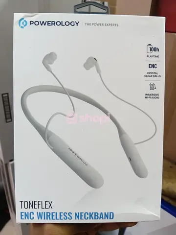 Powerology Toneflex ENC Wireless Neckband Bluetooth neckband earphone.