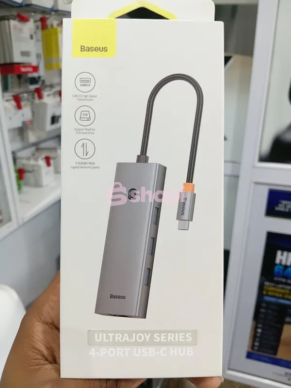The Baseus UltraJoy Series 4-Port USB-C Hu0b (Space Grey)