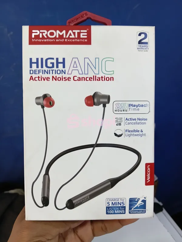 The Promate Velcon High-Definition ANC Wireless Neckband Earphones