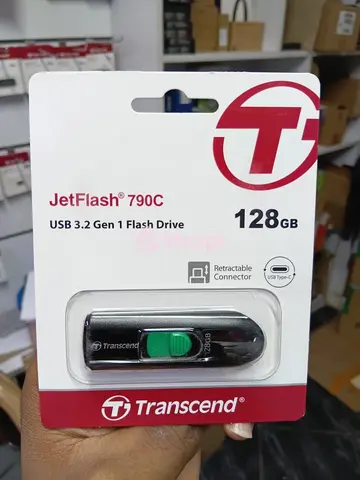 Transcend JetFlash 790C 128GB USB 3.2 Gen 1 Flash Drive