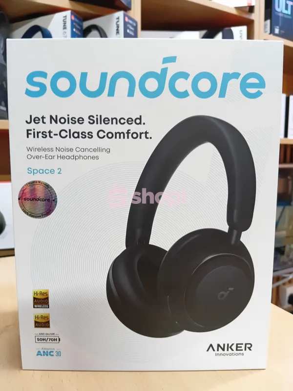 Anker Soundcore Space 2 wireless noise-cancelling over-ear headphones,