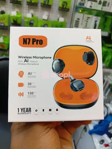 N7 Pro AI Powered Noise Cancelling Tiny Magnetic Wireless Microphone.