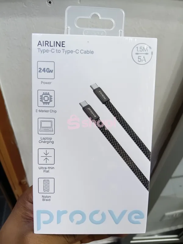The Proove AirLine Type-C to Type-C 240W (1.5m) fast charging cable