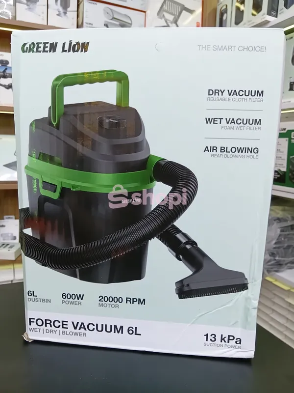 The Green Lion Force Vacuum 6L 3-in-1 compact cleaner.