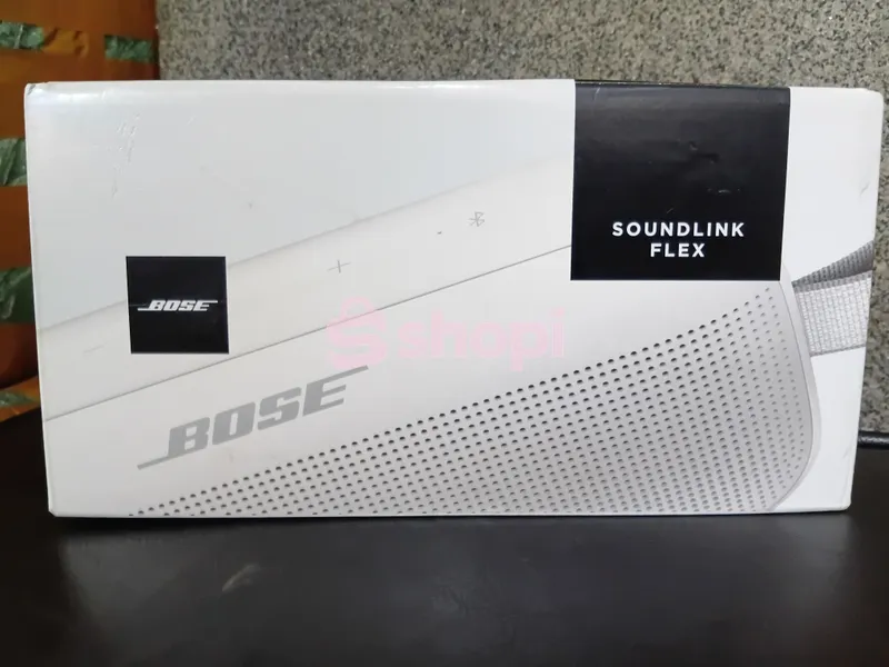 Bose SoundLink Flex Bluetooth Portable Speaker in the White Smoke