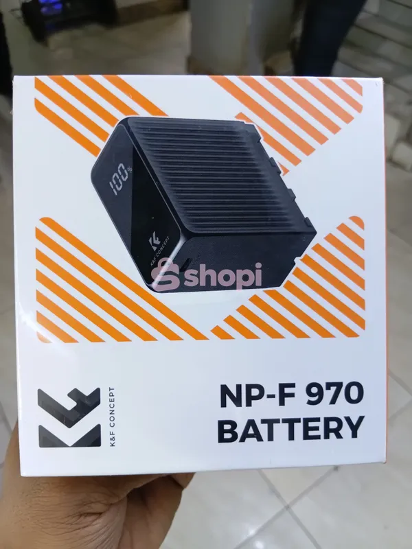 The K&F Concept NP-F970 10500mAh Battery with built-in USB-C.