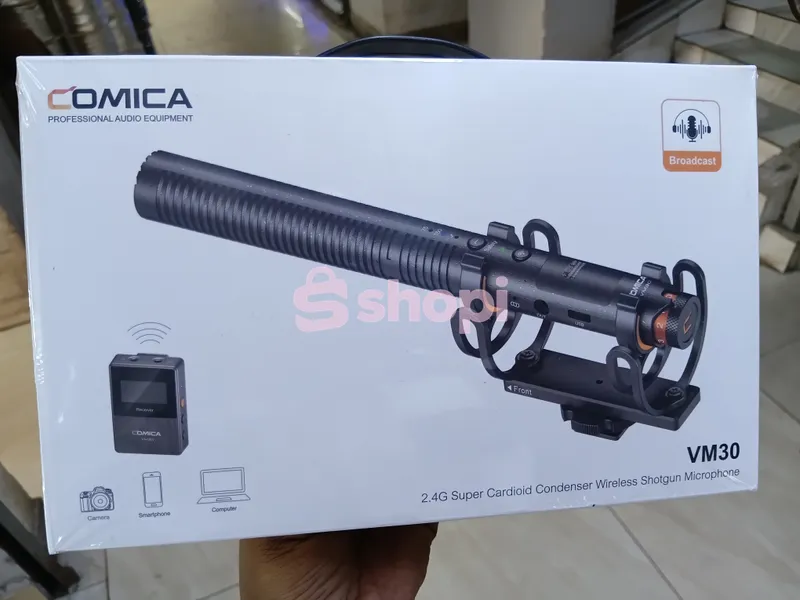 Comica Audio VM30 Wireless Shotgun Microphone System (2.4 GHz)