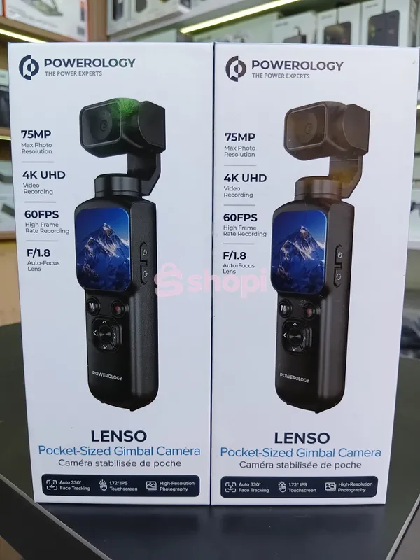 The Powerology Lenso Pocket-Sized Gimbal Camera.