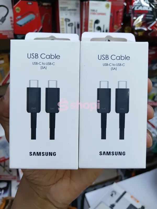 Samsung USB-C to USB-C (5A) fast-charging and data-sync cables