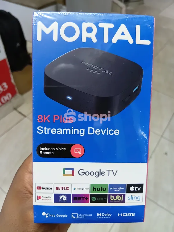 Mortal T1+ 8K Plus Streaming Device Android TV Box.