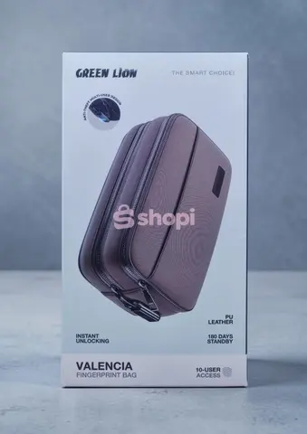 Green Lion Valencia Fingerprint anti-theft pouch made from PU leather
