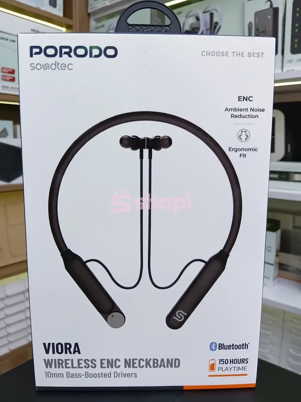 Porodo Soundtec Viora Wireless ENC Neckband earphones