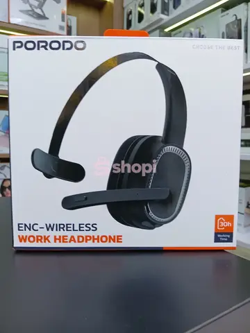 Porodo ENC-Wireless Work Headphone (Model: PD-MHDMP-BK)