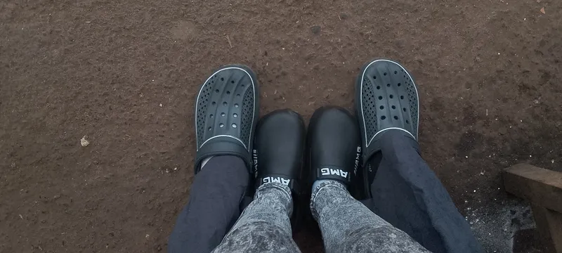 Black AMG and Perforated Clogs Set