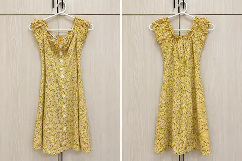 Yellow floral summer dress💛