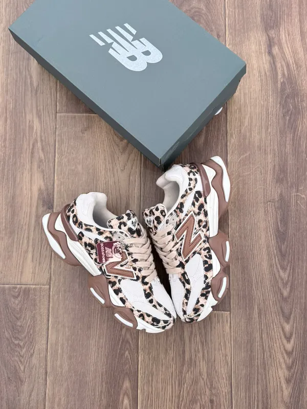 New Balance 9060 Leopard Print Sneakers
