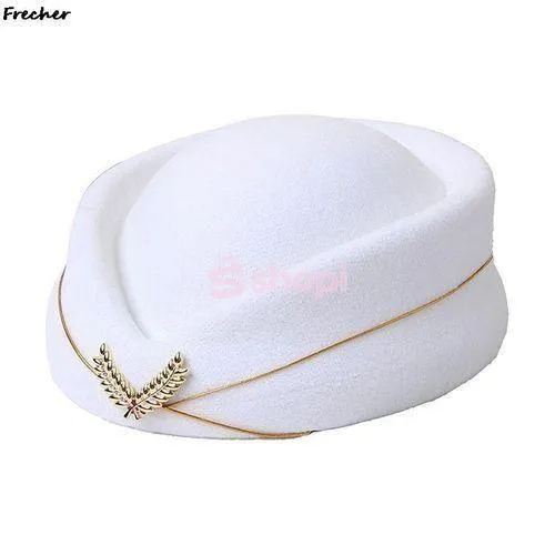 Airline Stewardess Flight Attendant Air Hostess Fashion Vintage Looking Hat