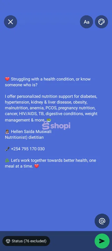 Hellen wellness clinic
Nutritionist/dietitian