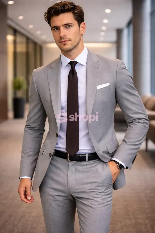 Slim fit tailored official suits