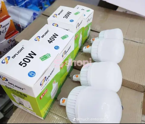 DPLight Rechargeable LED Bulb 30W 40W 50W DC USB