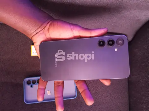 Samsung Galaxy Purple Smartphone with Case