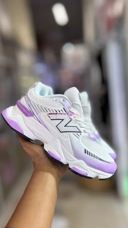 New Balance 2000R White and Purple Sneakers