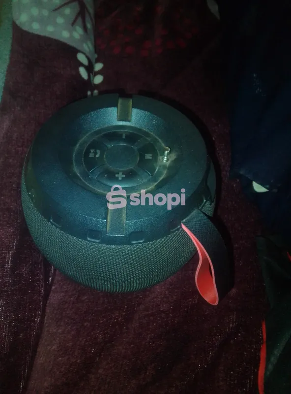 Portable Bluetooth Speaker with Red Strap