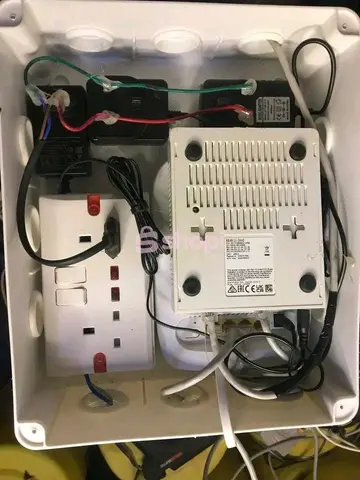 Enclosed Outdoor Network Junction Box with Power Sockets