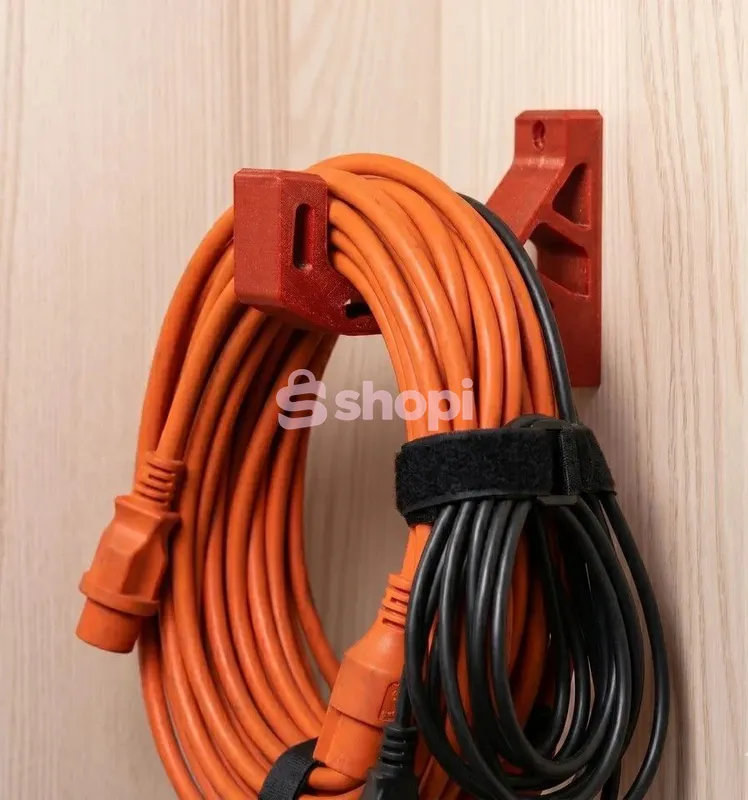 Wall Mounted Extension Cord Holder