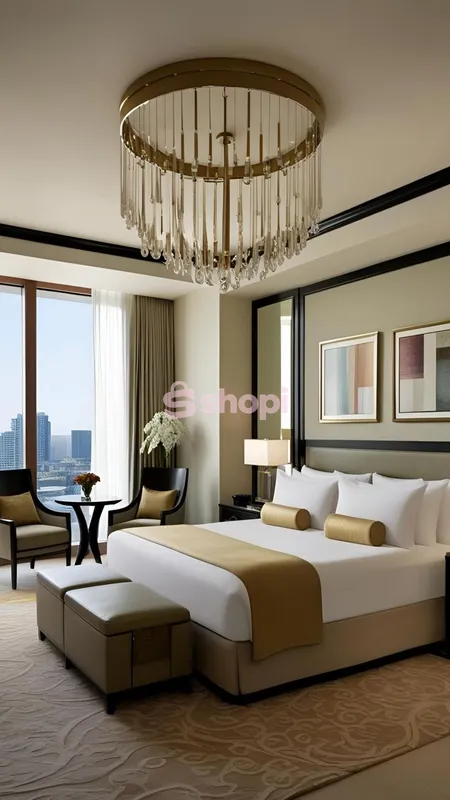 Modern White Bedroom Set with Storage Ottoman Bench